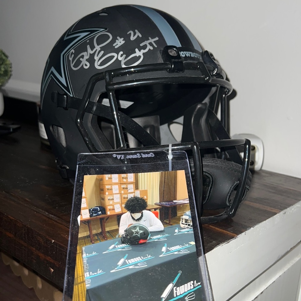 Autographed Zeke helmet!!